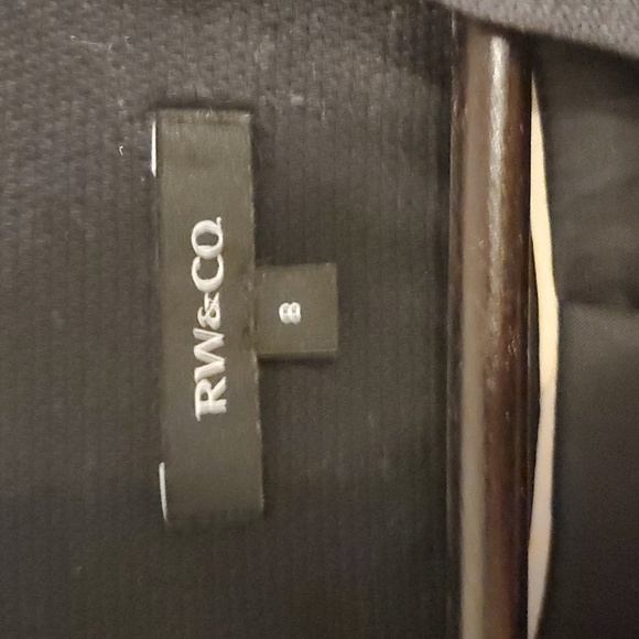 Black rw&co blazer size 8 - Picture 2 of 3